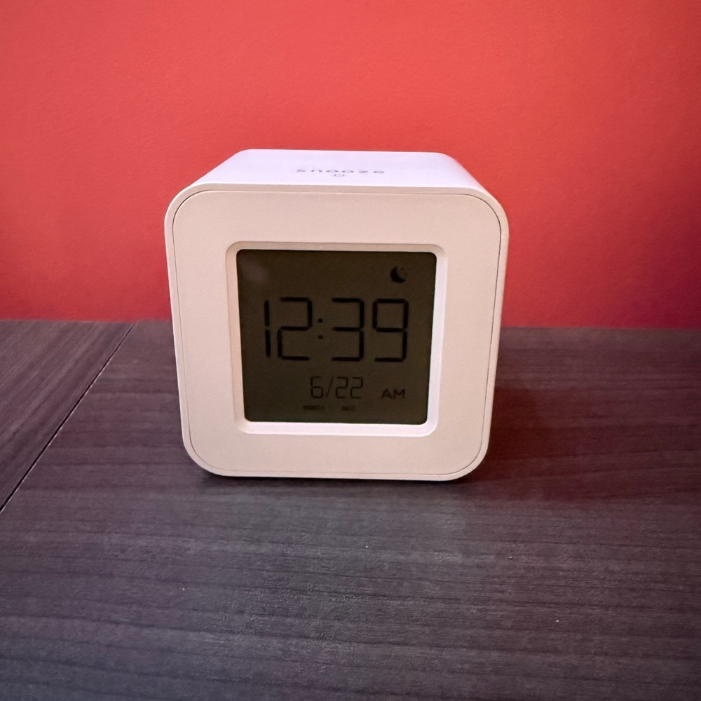 White Digital Alarm Clock